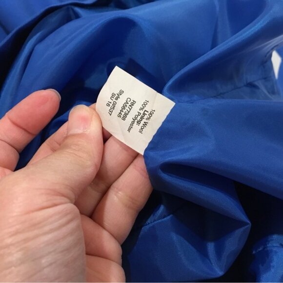 J.crew Womens Size 12 Tailored Suiting Sheated Dress Blue Lightweight Wool - Picture 2 of 6